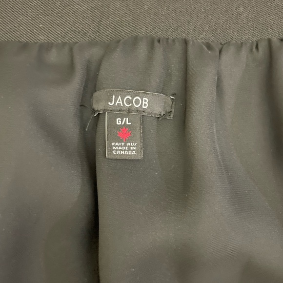 Jacob over the knees black satin skirt. - Picture 2 of 3